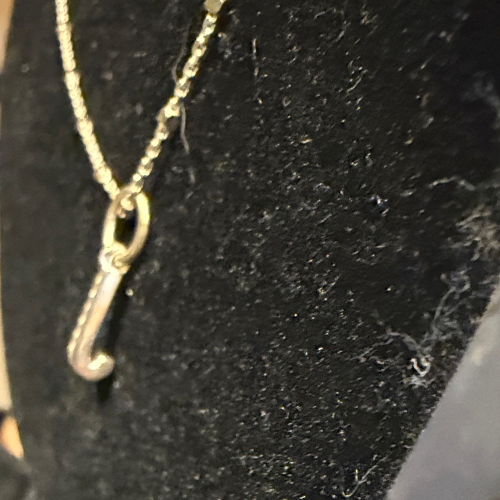 Kendra Scott Silver Fine Jewelry Collection “J” Initial Necklace - Picture 7 of 7